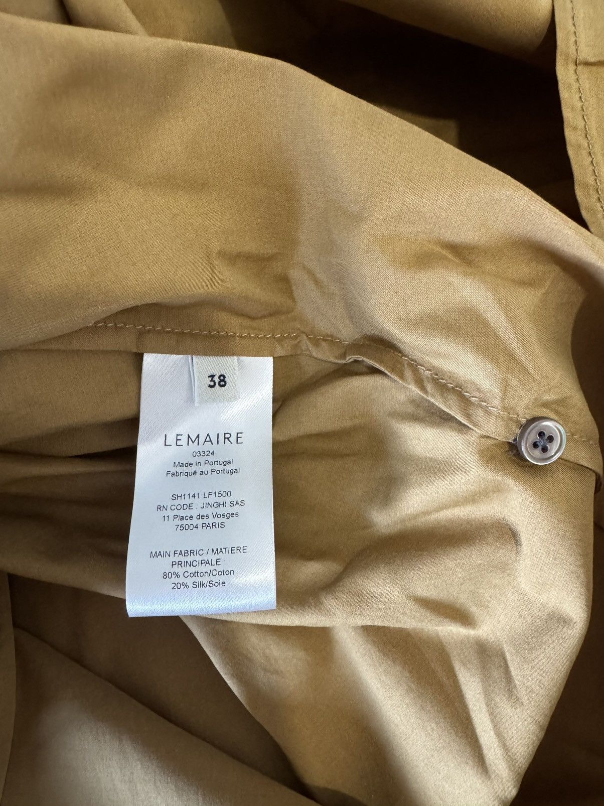 Lemaire Lemaire Straight Collar Twisted Shirt - 38 Size M / US 6-8 / IT 42-44 - 8 Thumbnail