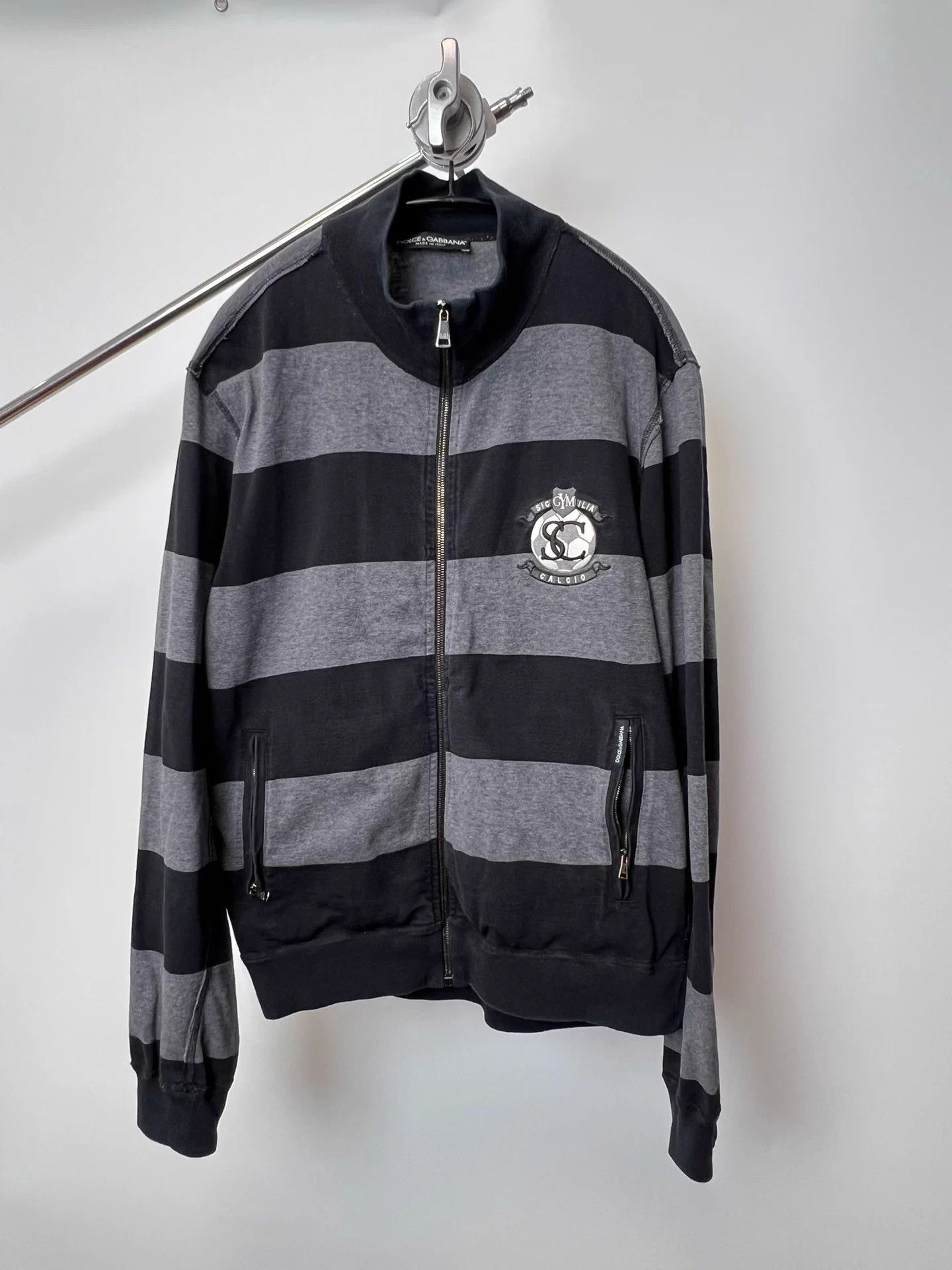 Dolce & Gabbana Dolce & Gabbana Football Embroidered Zip Hoodie Size US M / EU 48-50 / 2 - 2 Thumbnail