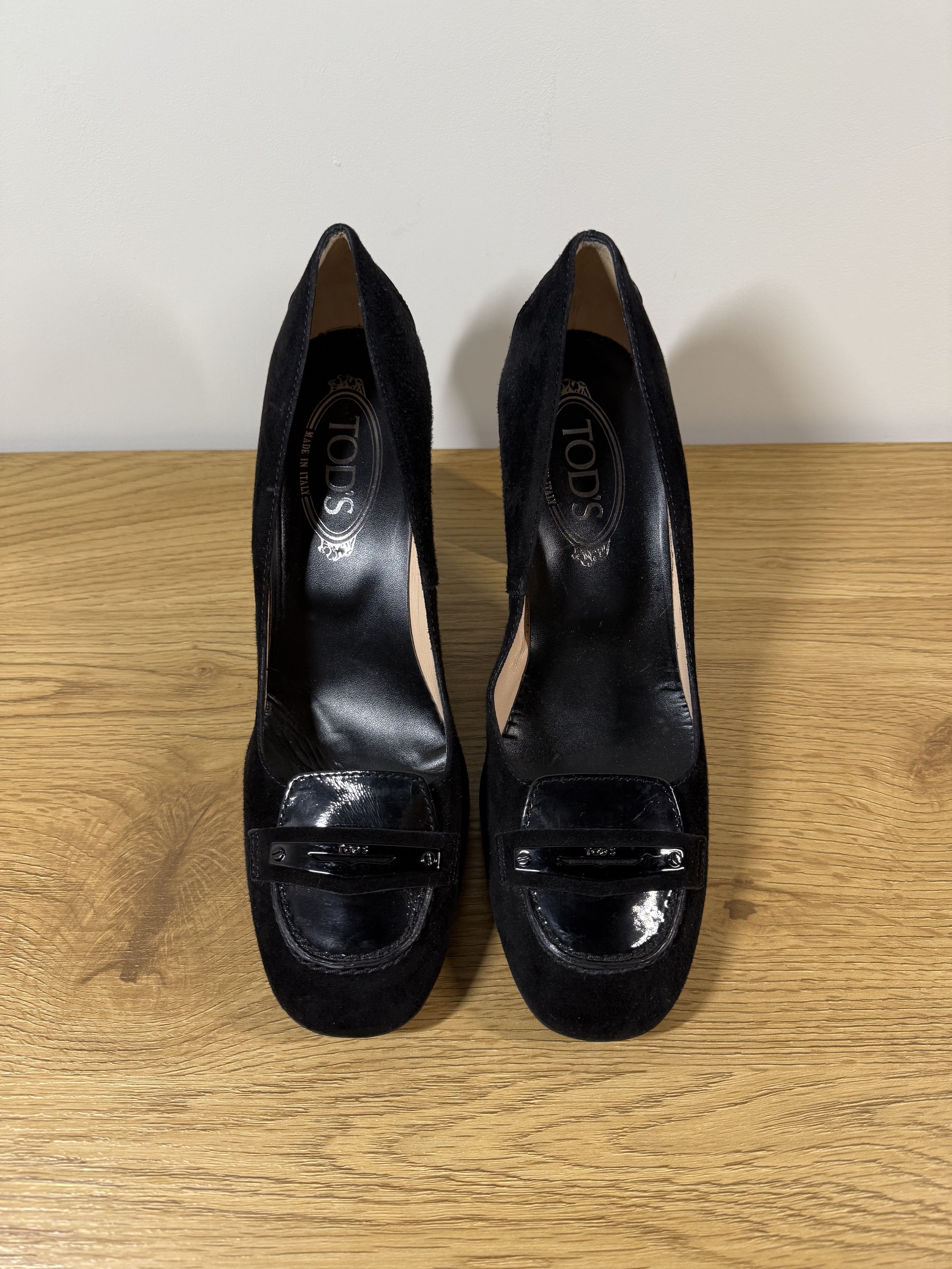 Tod's Tod's Black Suede Penny Loafer Pumps EU39 Size US 9 / IT 39 - 5 Thumbnail