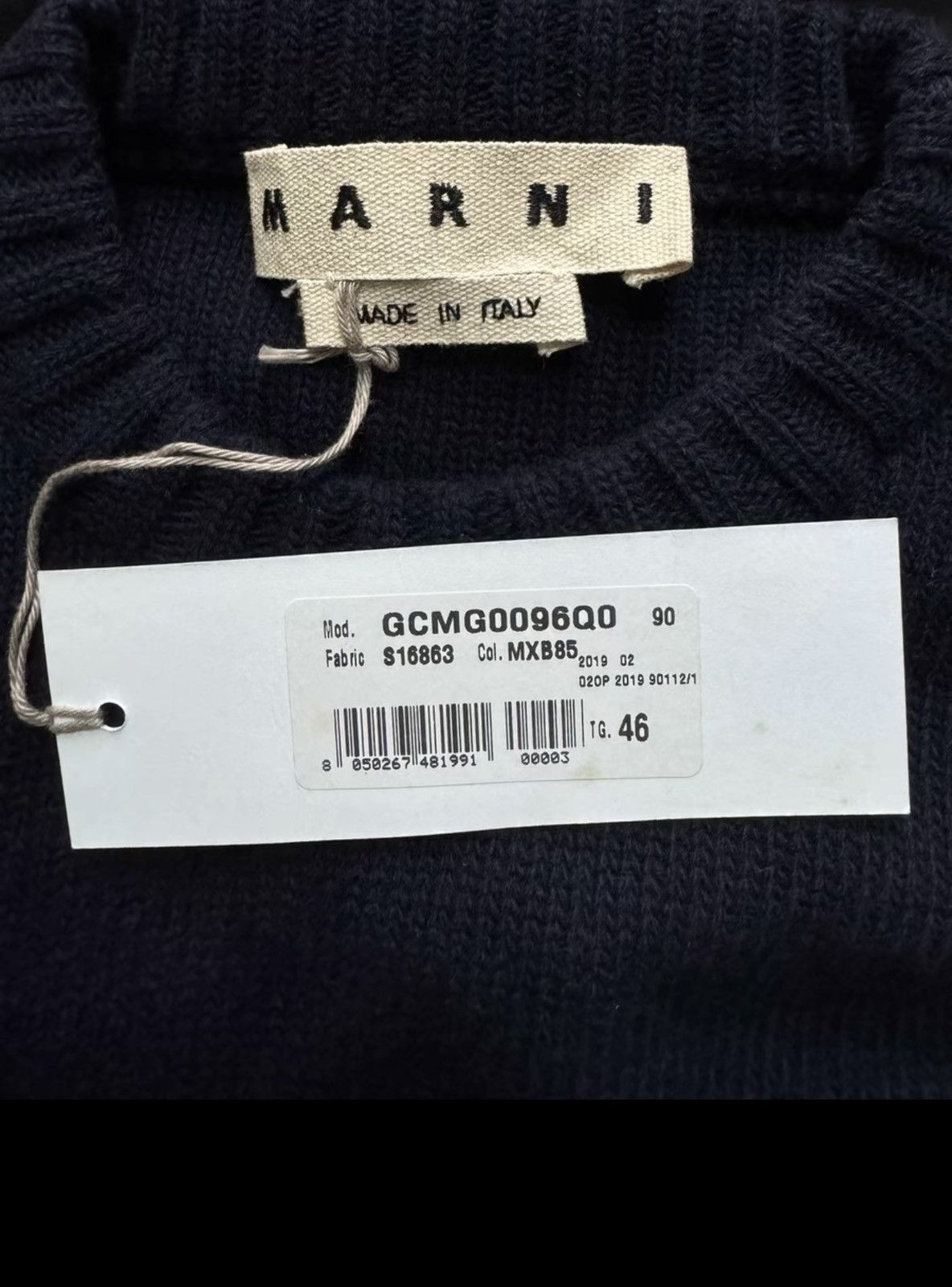 Marni [MARNI] AW19 Colorblock Cashmere Crewneck Sweater Size US S / EU 44-46 / 1 - 5 Thumbnail