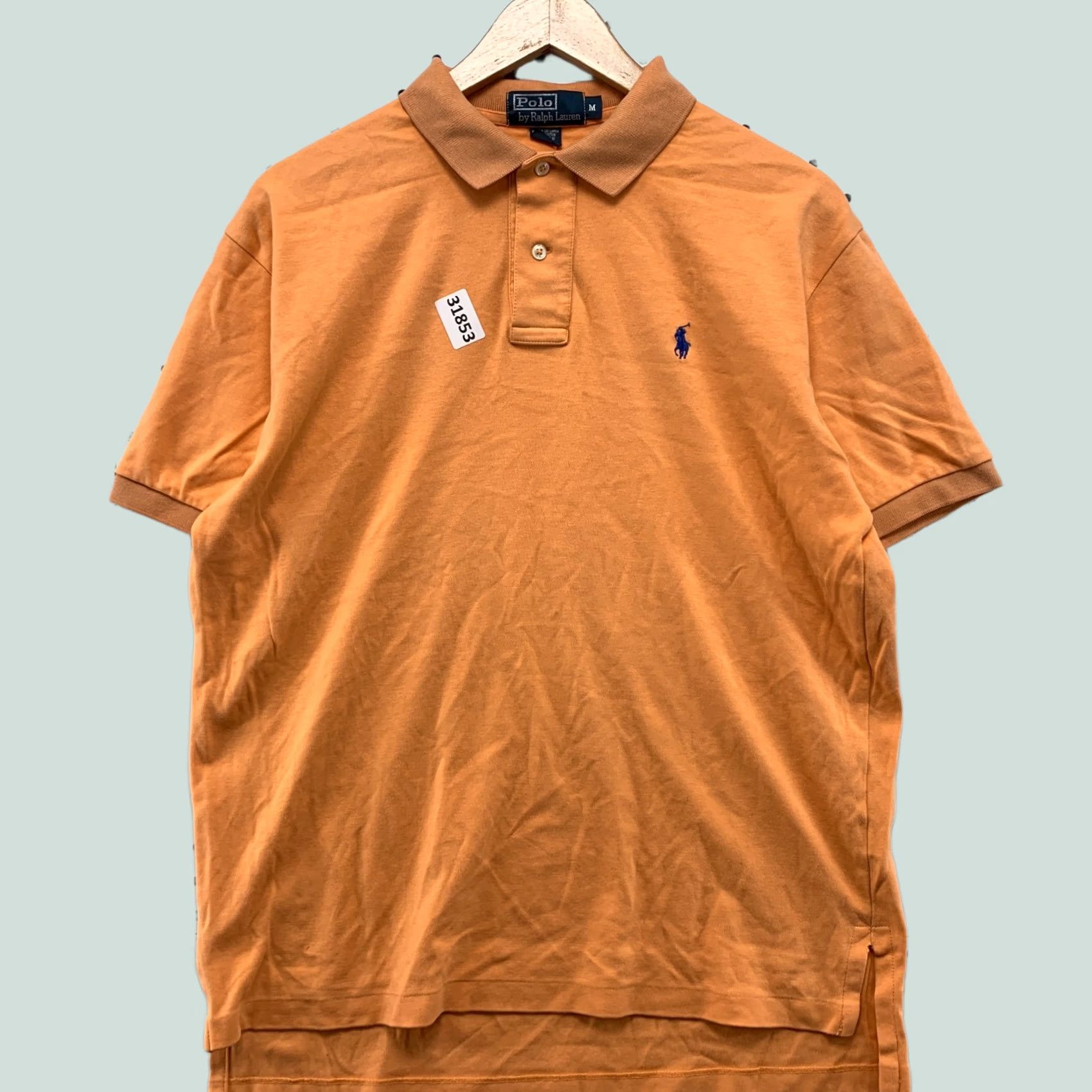 Ralph Lauren Ralph Lauren Polo Shirt Men M Orange Blue Pony Collared Short Sleeve Size US M / EU 48-50 / 2 - 1 Thumbnail