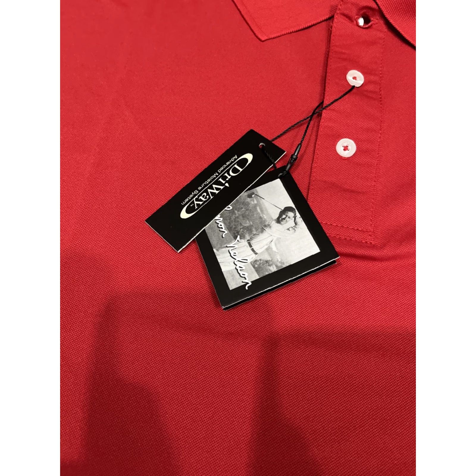 Vintage Byron Nelson Polo Shirt Mens 2XL Red Cardinal Logo Golf DriWay Breathable Lightweight Moisture Wicking Short Sleeve Collared Polo 60s mindset? Size US XXL / EU 58 / 5 - 3 Thumbnail