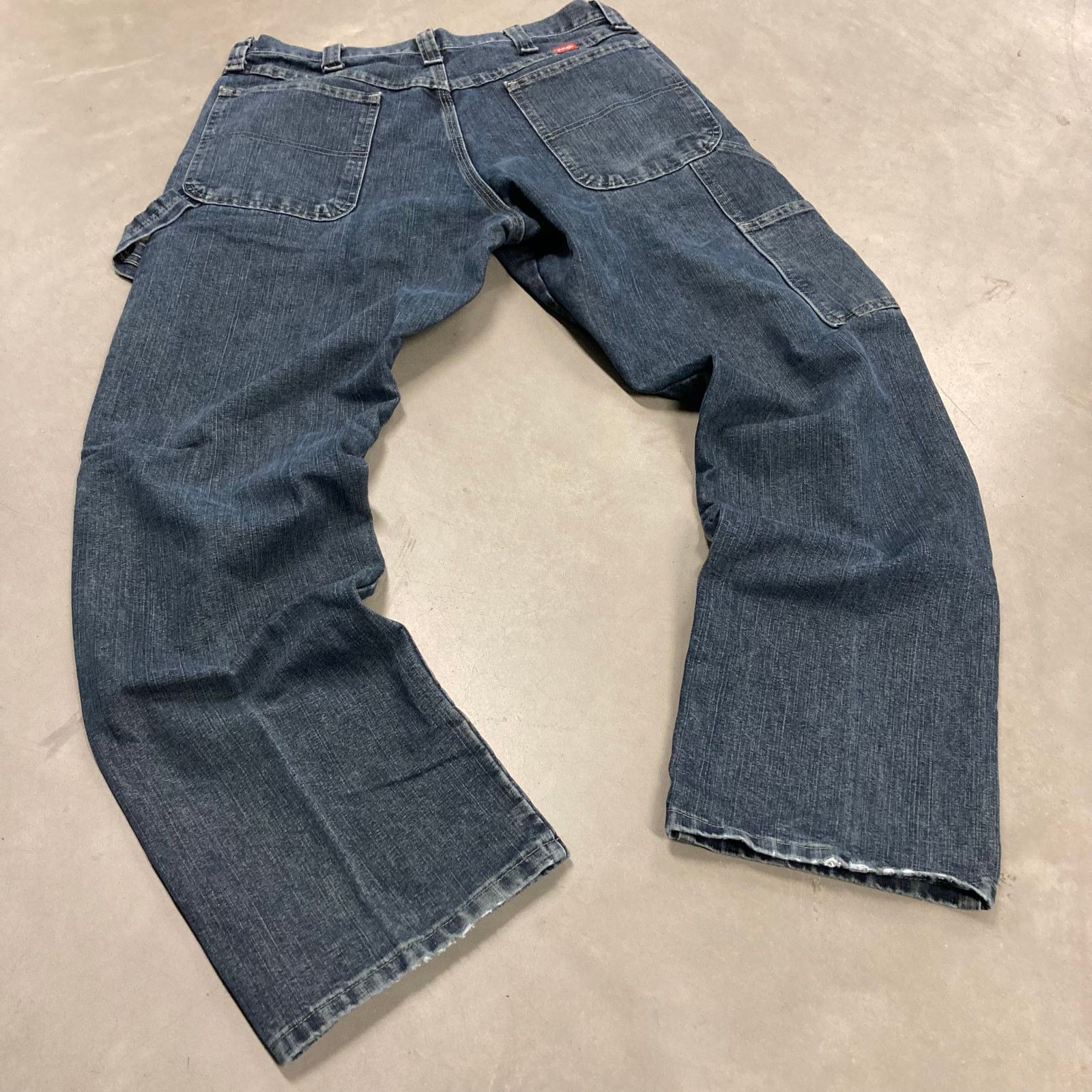 Vintage × Wrangler Baggy y2k Lee carpenter Cargo Pants 34x32 Size US 34 / EU 50 - 2 Thumbnail
