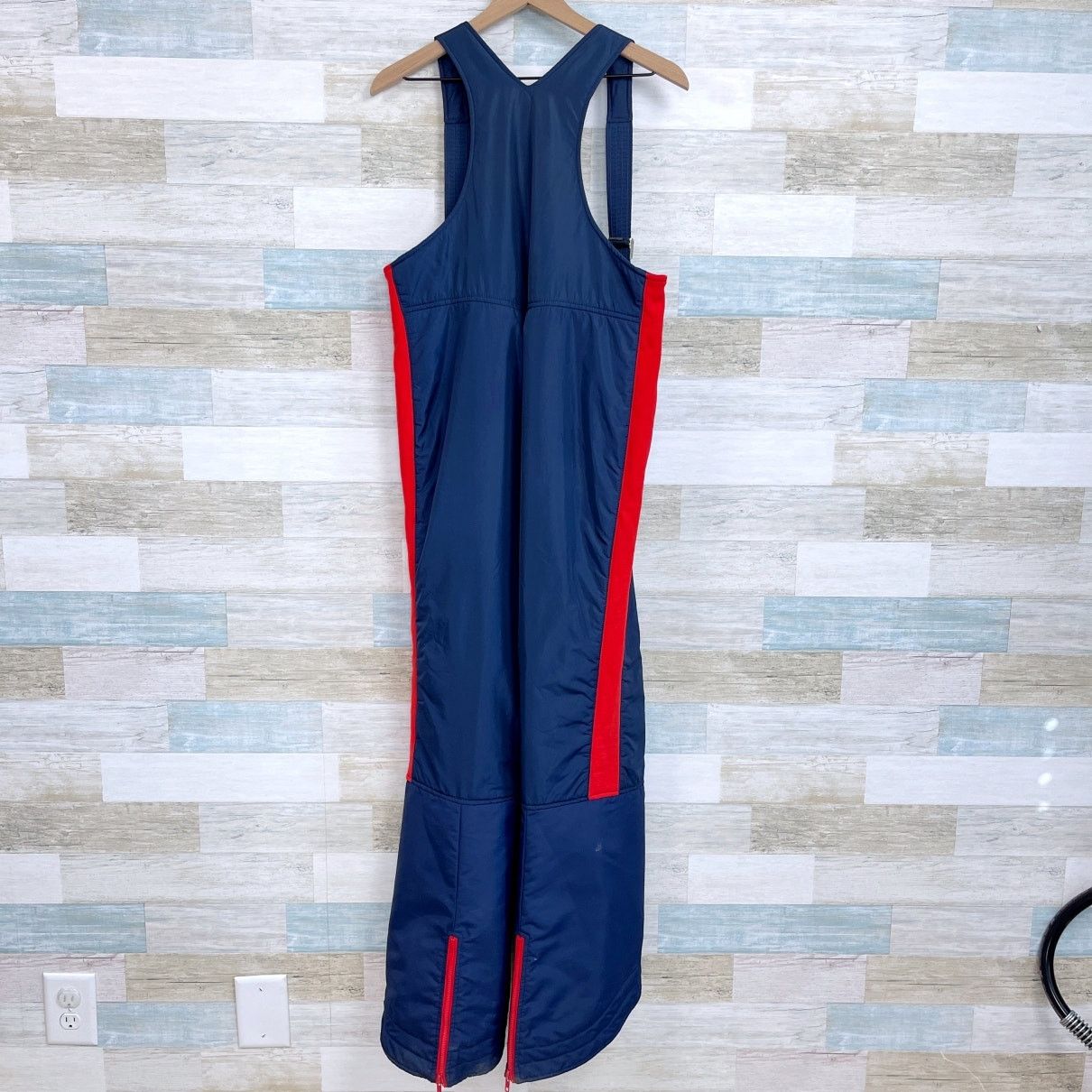 Other SKYR Vintage 70s 80s Ski Bib Jacket Set Blue Red Mens XL Size US XL / EU 56 / 4 - 14 Thumbnail