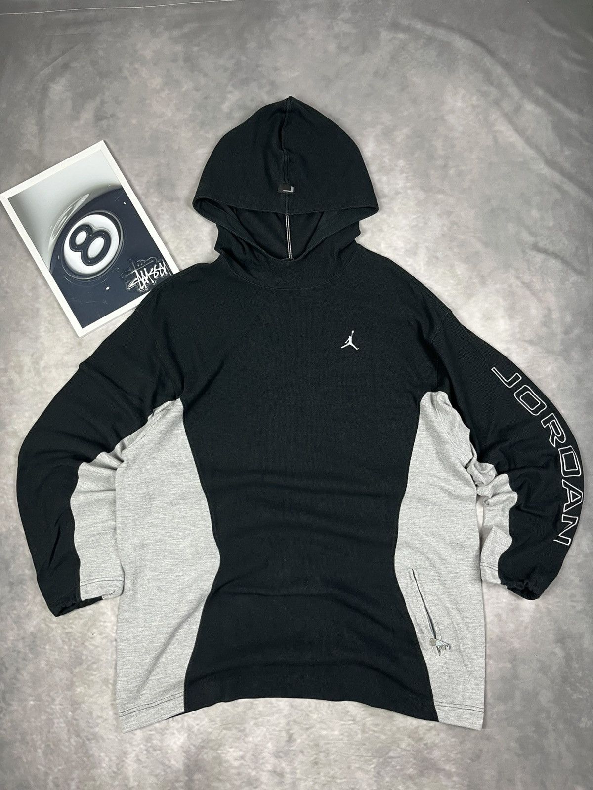 Jordan Brand Vintage 00s Jordan Hoodie Men’s XL Sleeve Spell-Out Logo Y2K Size US L / EU 52-54 / 3 - 3 Thumbnail