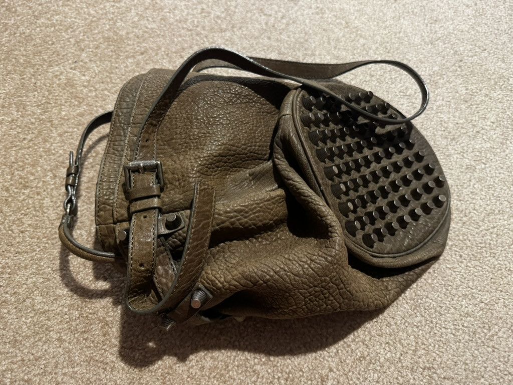 Alexander Wang The Diego Studded Leather Handbag Grey Size ONE SIZE - 9 Thumbnail