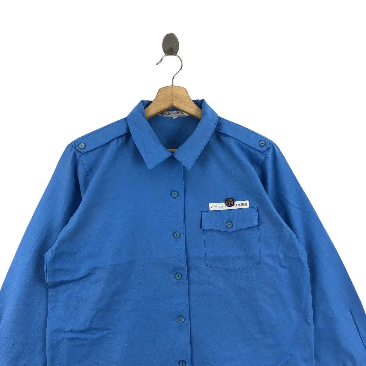 Vintage Vintage GIRL SCOUTS OF JAPAN World Jamboree Uniform Shirt Size L / US 10 / IT 46 - 3 Thumbnail