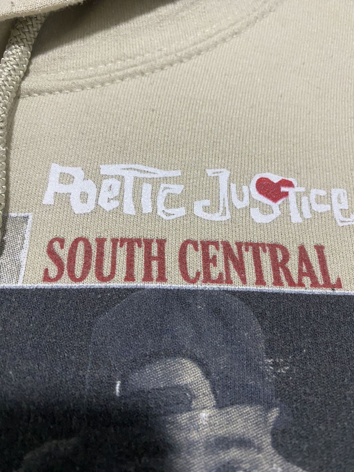 Rap Tees Poetic Justice Tupac Hoodie Pullover Big Logo Large size Size US L / EU 52-54 / 3 - 4 Thumbnail