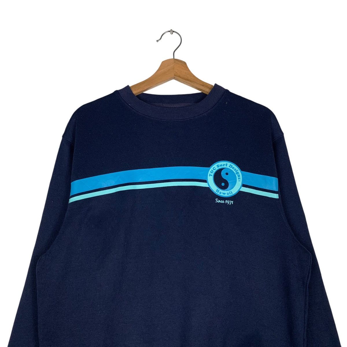 Japanese Brand T&C SURF Designs Hawaii Big Logo Sweatshirt #1383-C62 Size US M / EU 48-50 / 2 - 4 Thumbnail