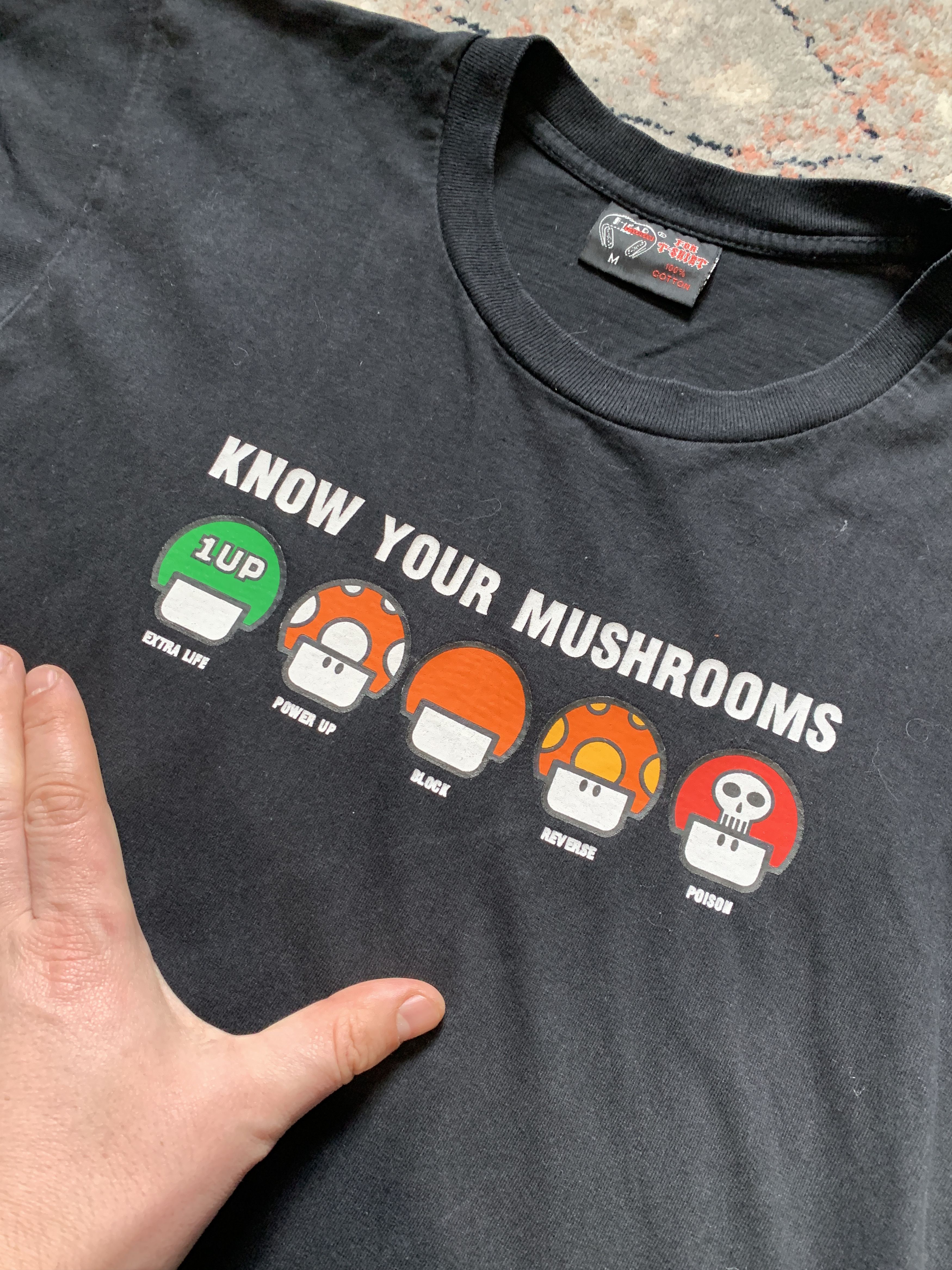 Vintage Nintendo Know Your Mushrooms Vintage Tee Size US M / EU 48-50 / 2 - 3 Thumbnail