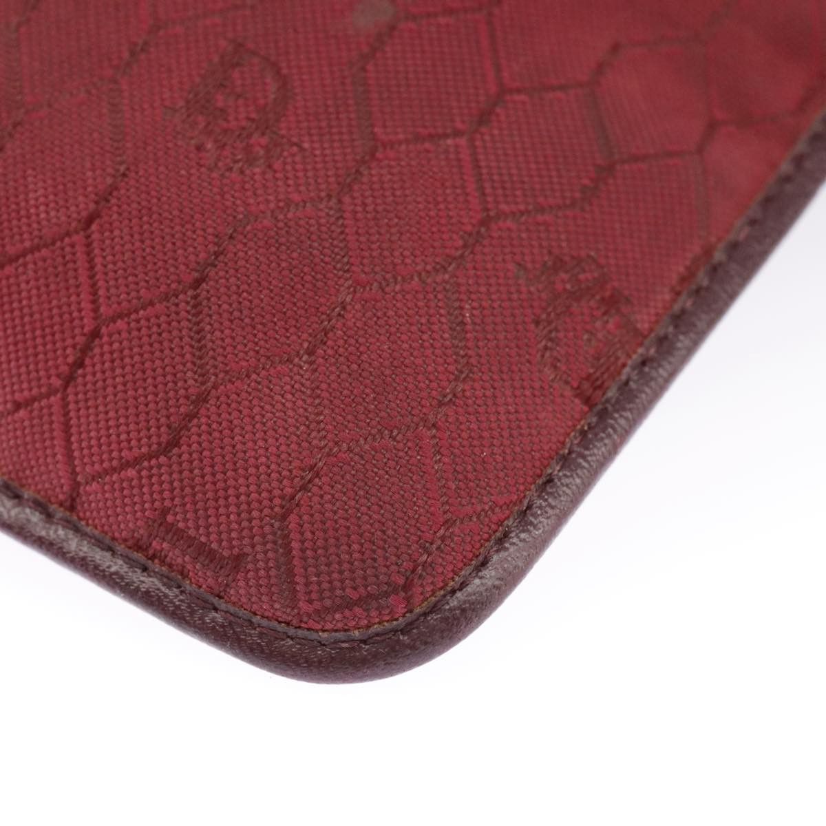 Dior DIOR Honeycomb Canvas Shoulder Bag Red Gold Size ONE SIZE - 16 Thumbnail