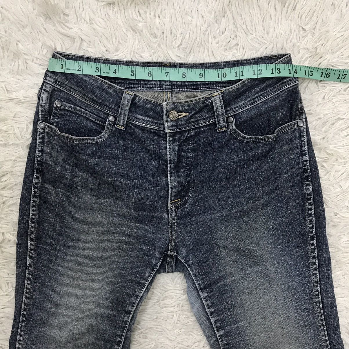 Japanese Brand Vintage Georgia Love Flare Denim Jeans Size US 28 / EU 44 - 13 Thumbnail