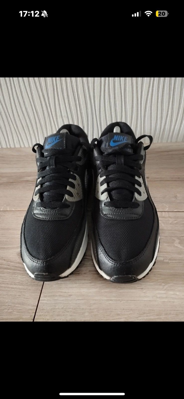 Nike Nike Air Max 90 size 42,5 black grey sneakers Size US 9 / EU 42 - 4 Thumbnail