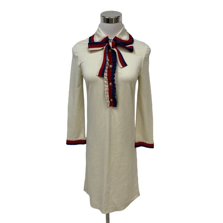 Gucci Gucci Web Trim Dress XS Size XS / US 0-2 / IT 36-38 - 1 Thumbnail