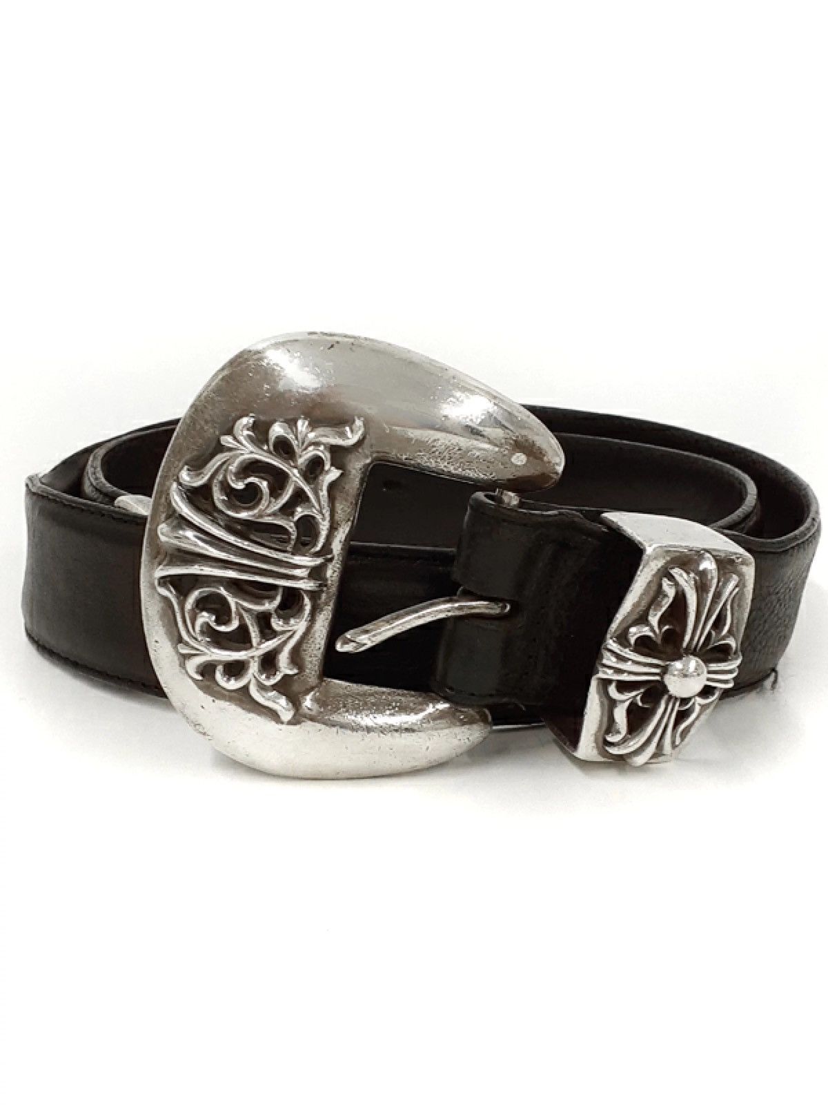 Chrome Hearts 32inch Chrome Hearts BLT CLASSIC 3PC Leather Belt 1.5 Size ONE SIZE - 1 Thumbnail
