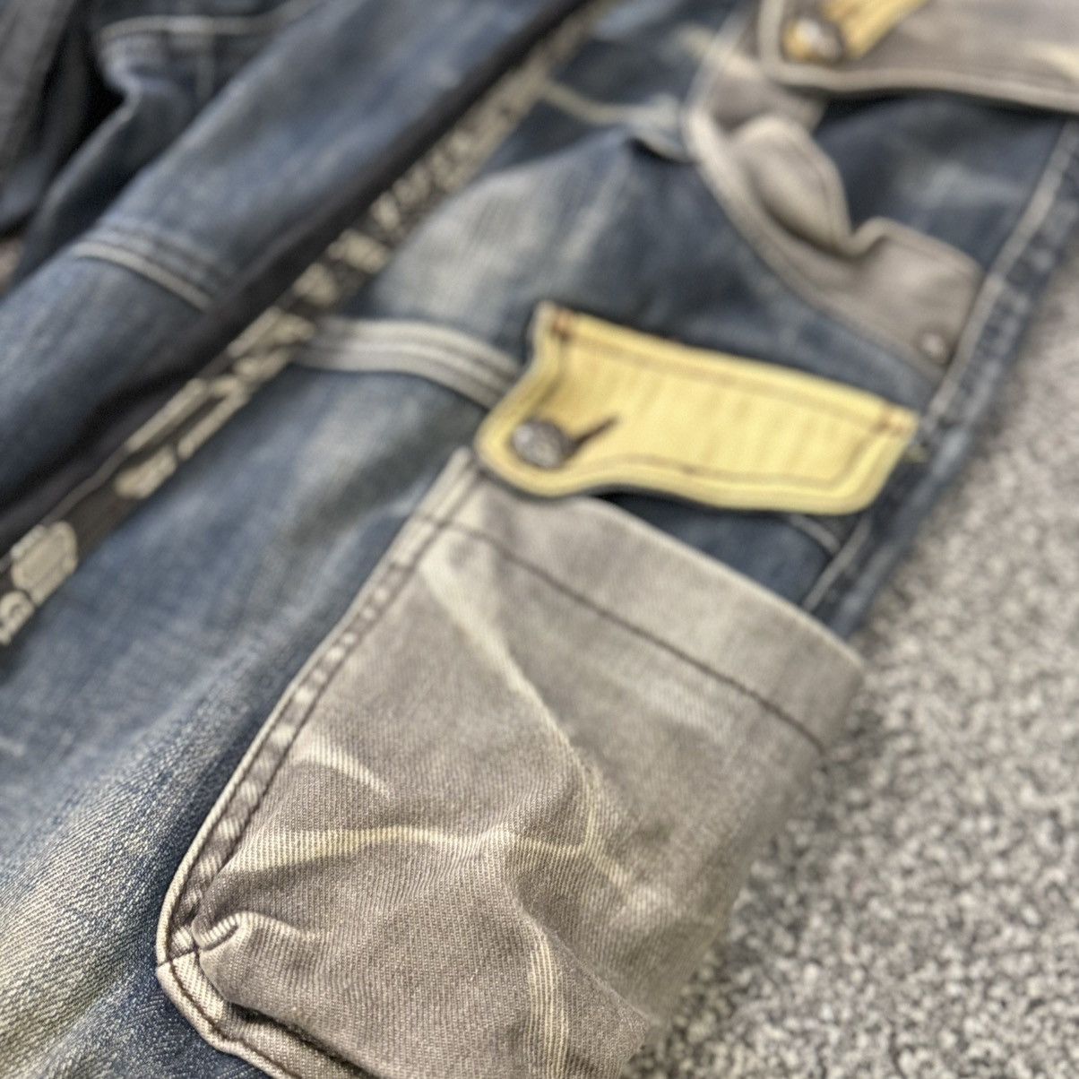 Seditionaries 🔥 Y2k Distressed Bnx Thrashed Tactical Denim Visvim Style Size US 32 / EU 48 - 9 Thumbnail
