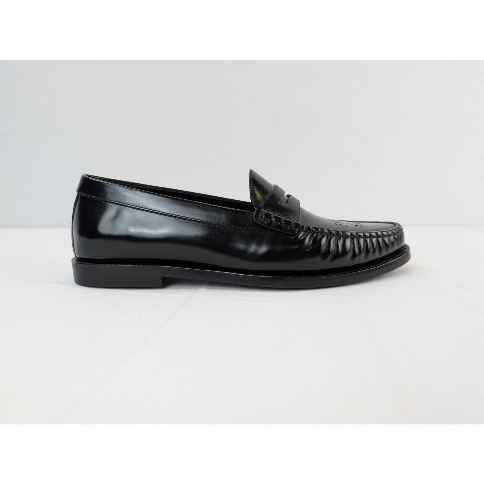 Celine o1rshd1 Vivienne Loafers in Polished Boil Shoe Boots Black Size US 12 / EU 45 - 4 Thumbnail