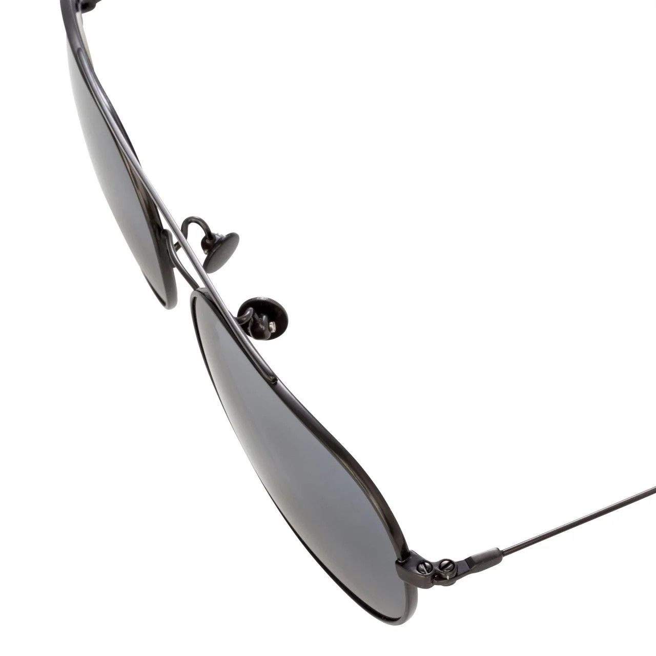 Ann Demeulemeester Ann Demeulemeester Sunglasses Round Gun Metal and Grey Size ONE SIZE - 6 Thumbnail