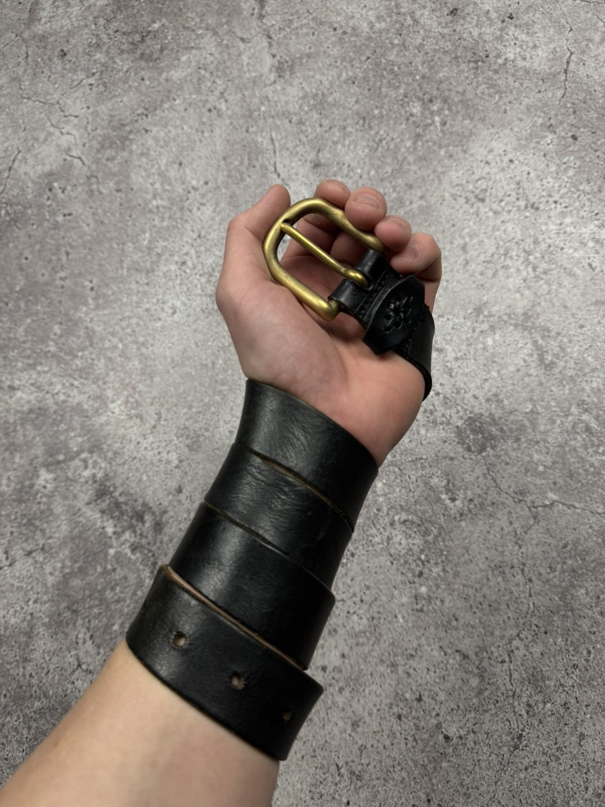 Japanese Brand 00’s NUMBER NINE STYLE JAPAN LEATHER Y2K BELT VINTAGE Size ONE SIZE - 1 Thumbnail