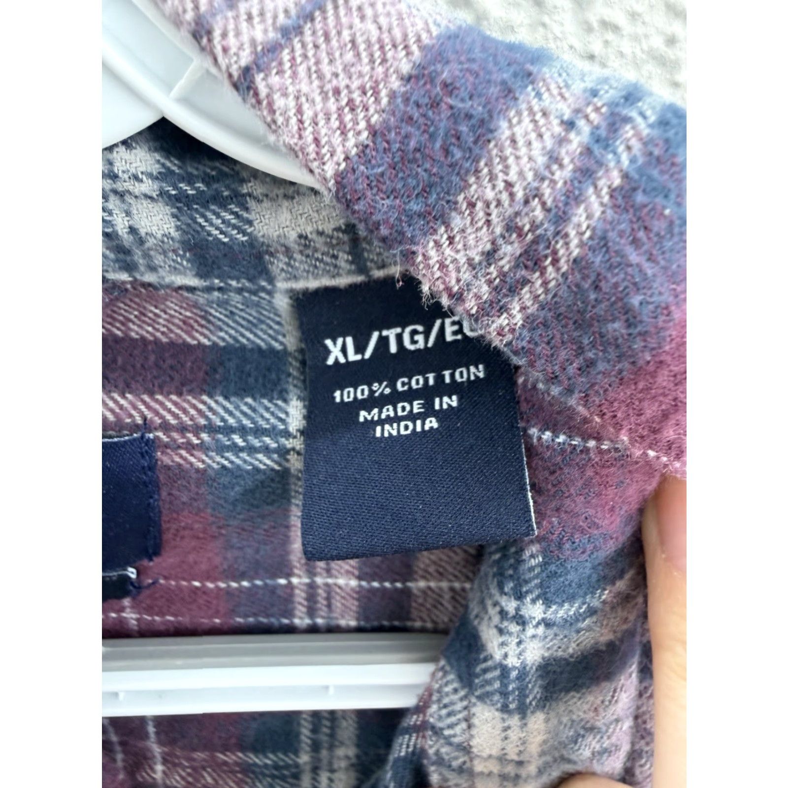 Chaps VINTAGE Chaps Mens Flannel Shirt XL Plaid Maroon Long Sleeve Button Up Size US XL / EU 56 / 4 - 4 Thumbnail