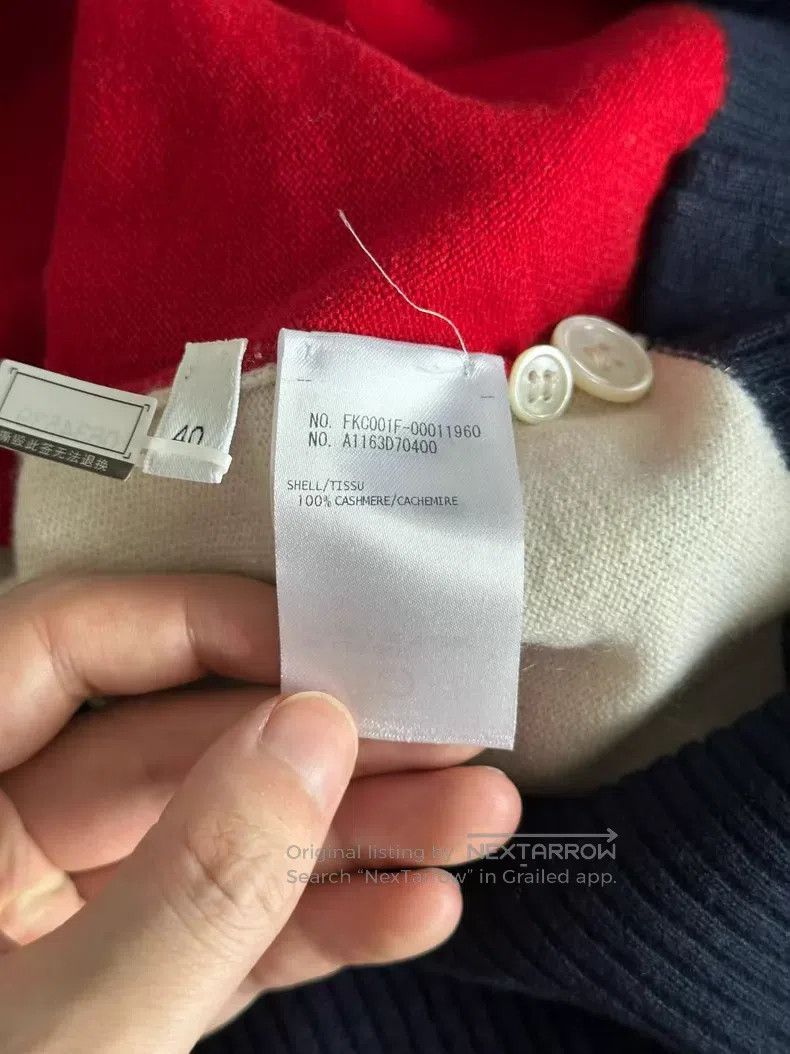 Thom Browne Thom Browne Colorblock Cashmere Cardigan Size US XXS / EU 40 - 4 Thumbnail