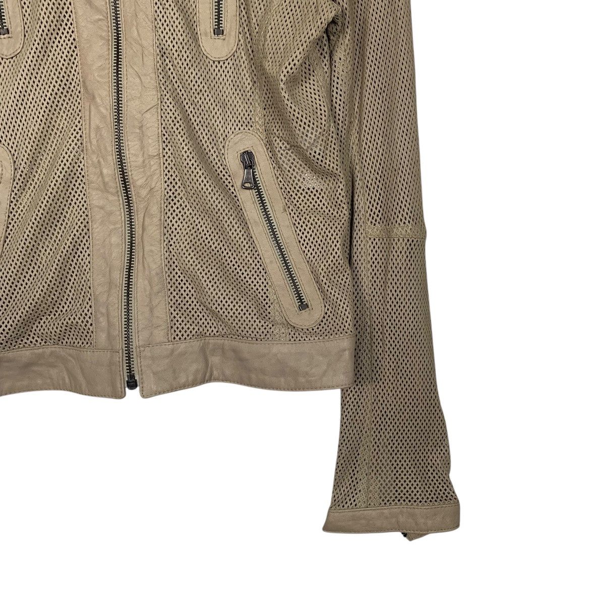 Other Ben' Mbarek See Through Leather Jacket Made In Italy Size XS / US 0-2 / IT 36-38 - 4 Thumbnail