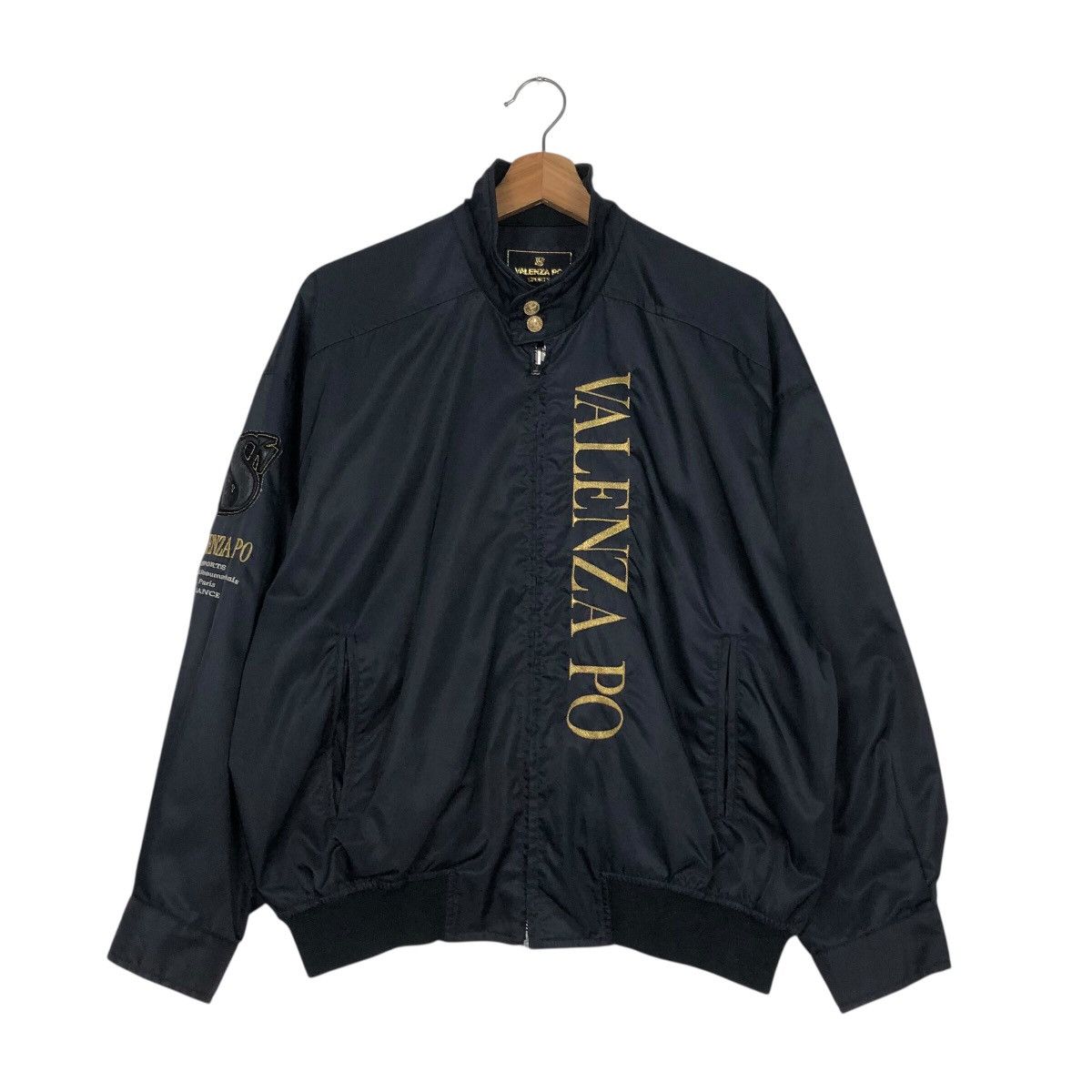 Japanese Brand Vintage Satin Bomber Jacket Valenzia Po Sports Issey Miyake Size US M / EU 48-50 / 2 - 2 Thumbnail