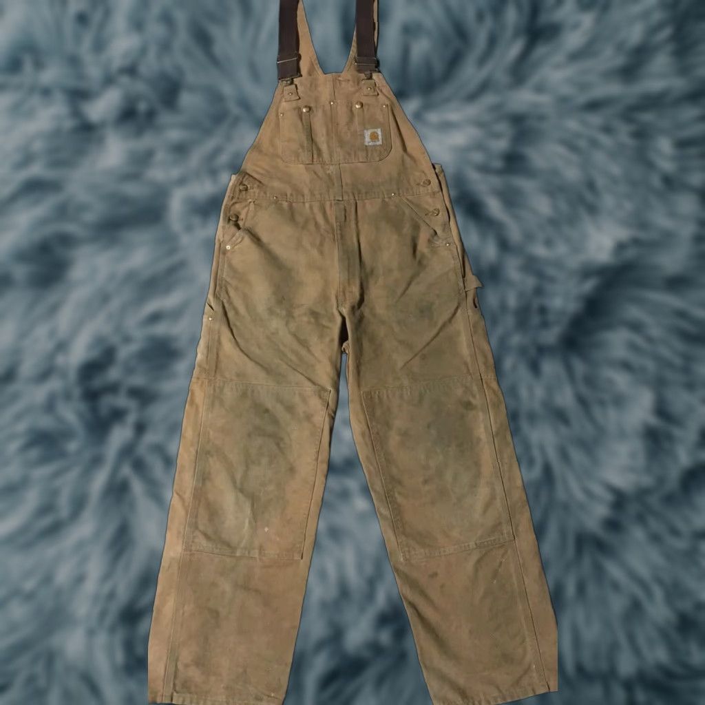 Carhartt Vtg Carhartt Overalls 36 30 Distressed Faded 80s 90s Grunge Punk Workwear USA Men Size 36 Tan Size US 36 / EU 52 - 1 Thumbnail
