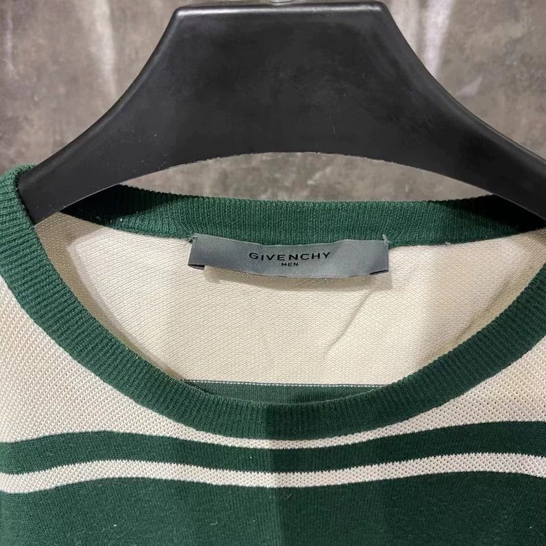 Givenchy Givenchy White and Green Striped Hoodie Size US XXL / EU 58 / 5 - 2 Thumbnail