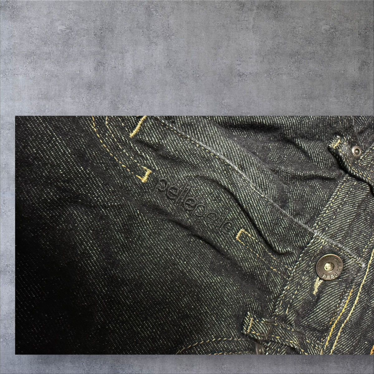 Pelle Pelle Navy/black pelle pelle jeans 33x34 Size US 33 - 9 Thumbnail