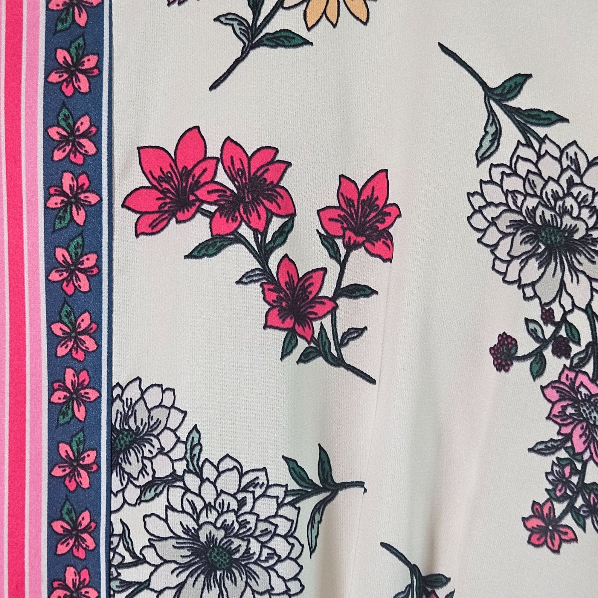 MAGGY LONDON Maggy London Woman Floral Scarf Print Asymmetric Dress 8P Bo Size M / US 6-8 / IT 42-44 - 7 Thumbnail