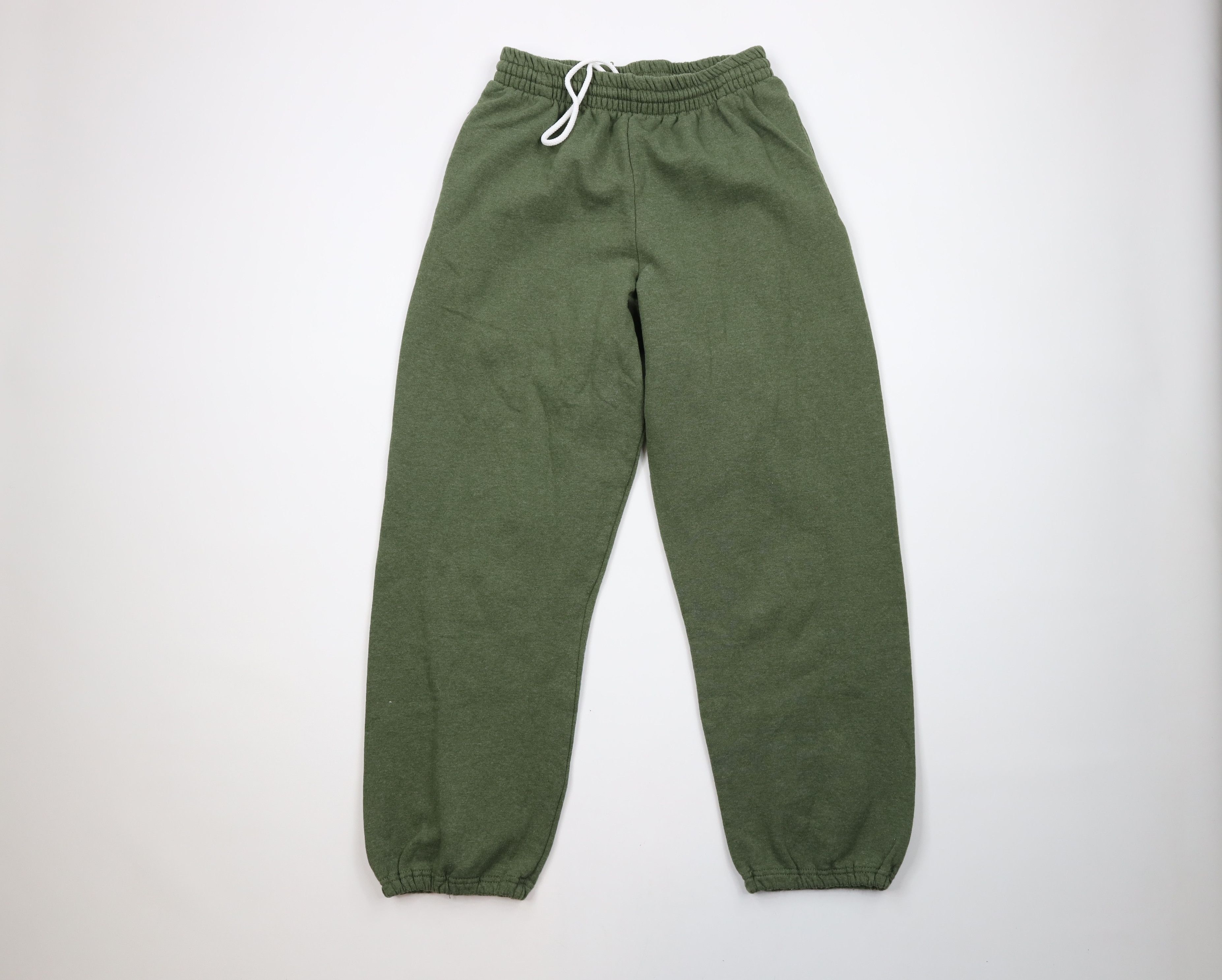 Vintage Vintage Streetwear Cuffed Sweatpants Joggers Heather Green Size US 34 / EU 50 - 1 Thumbnail
