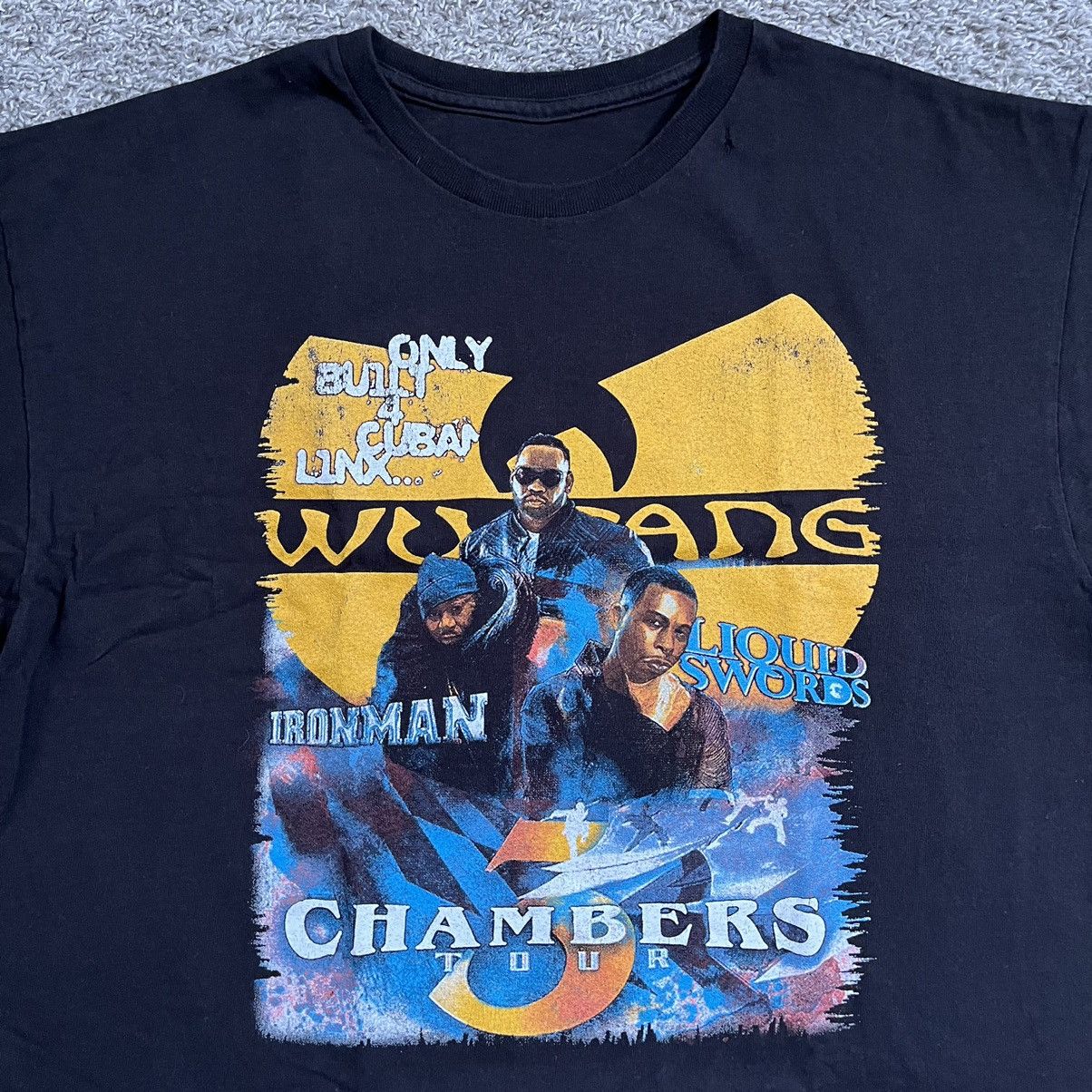 Wu-Tang Shirt Size Large 3 Chambers Tour WuTang Gza Raekwon