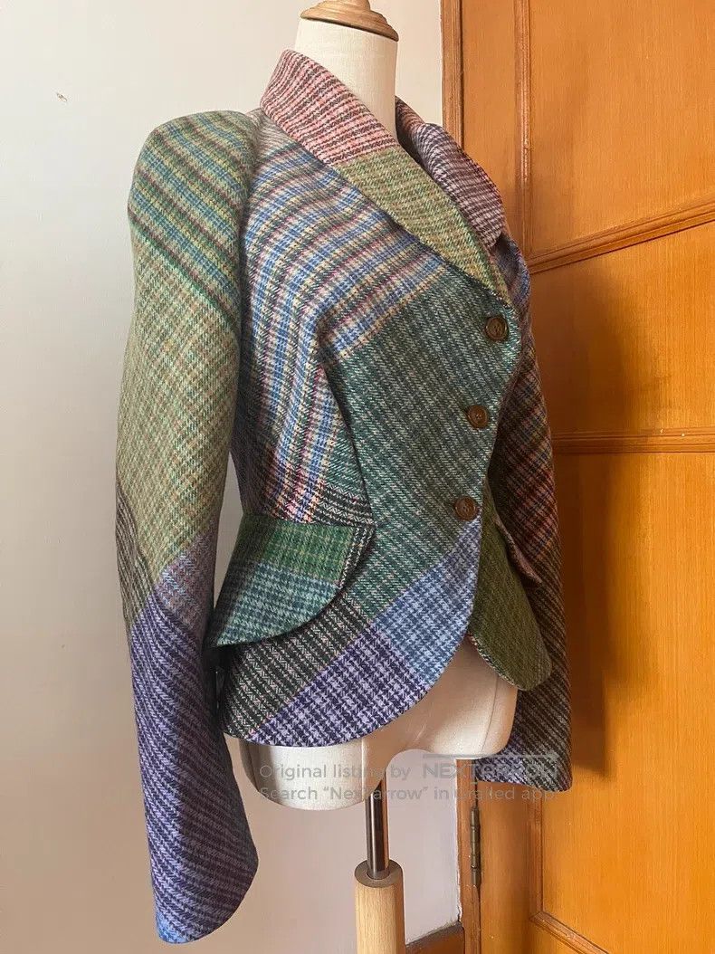 Vivienne Westwood Vivienne Westwood Red Label Plaid Patchwork Blazer Size S / US 4 / IT 40 - 3 Thumbnail