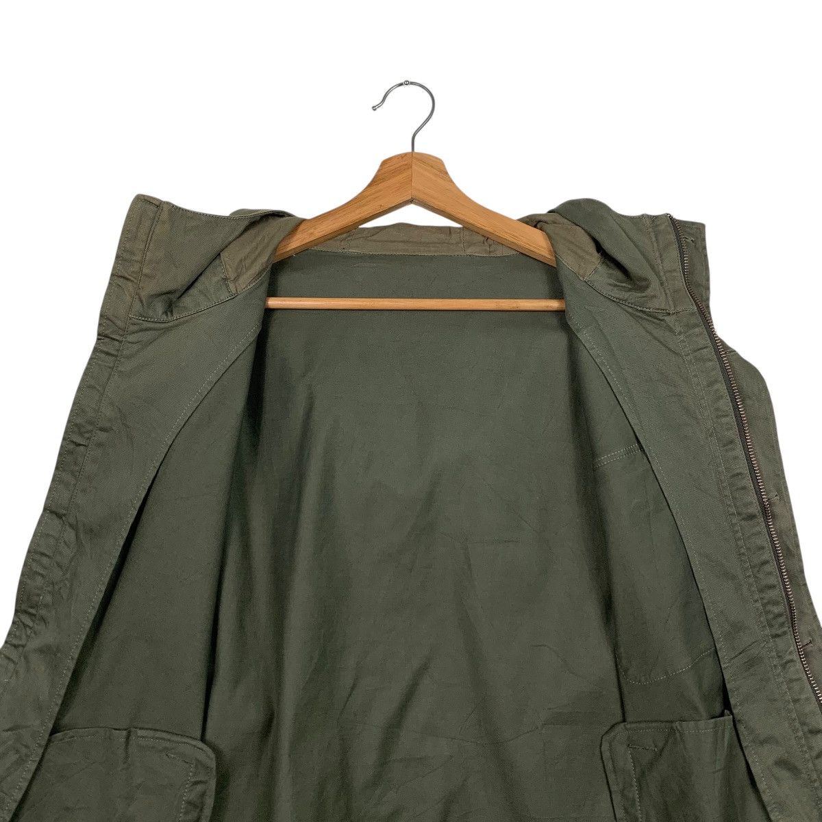 Beams Japan BEAMS Olive Green Button Zipper Hooded Jacket #1622-C72 Size US L / EU 52-54 / 3 - 14 Thumbnail