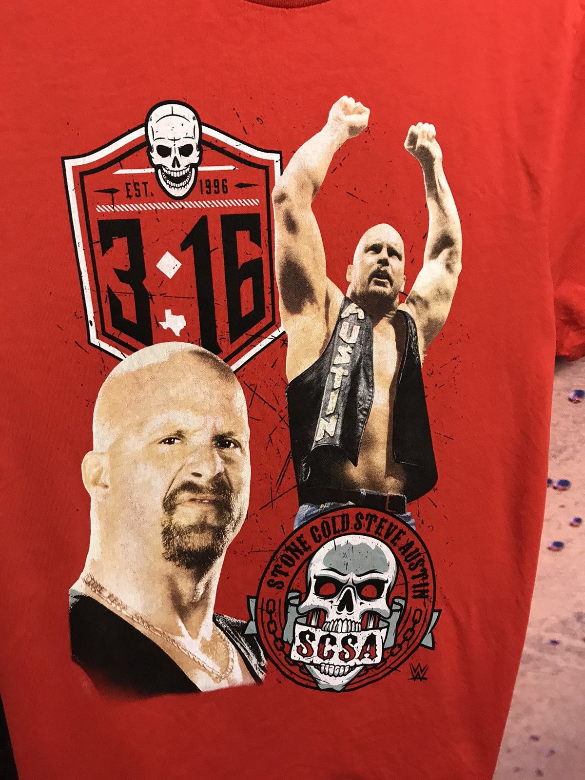 WWE × WWF Stone Cold Steve Austin wwe streetwear tee Size US M / EU 48-50 / 2 - 3 Thumbnail