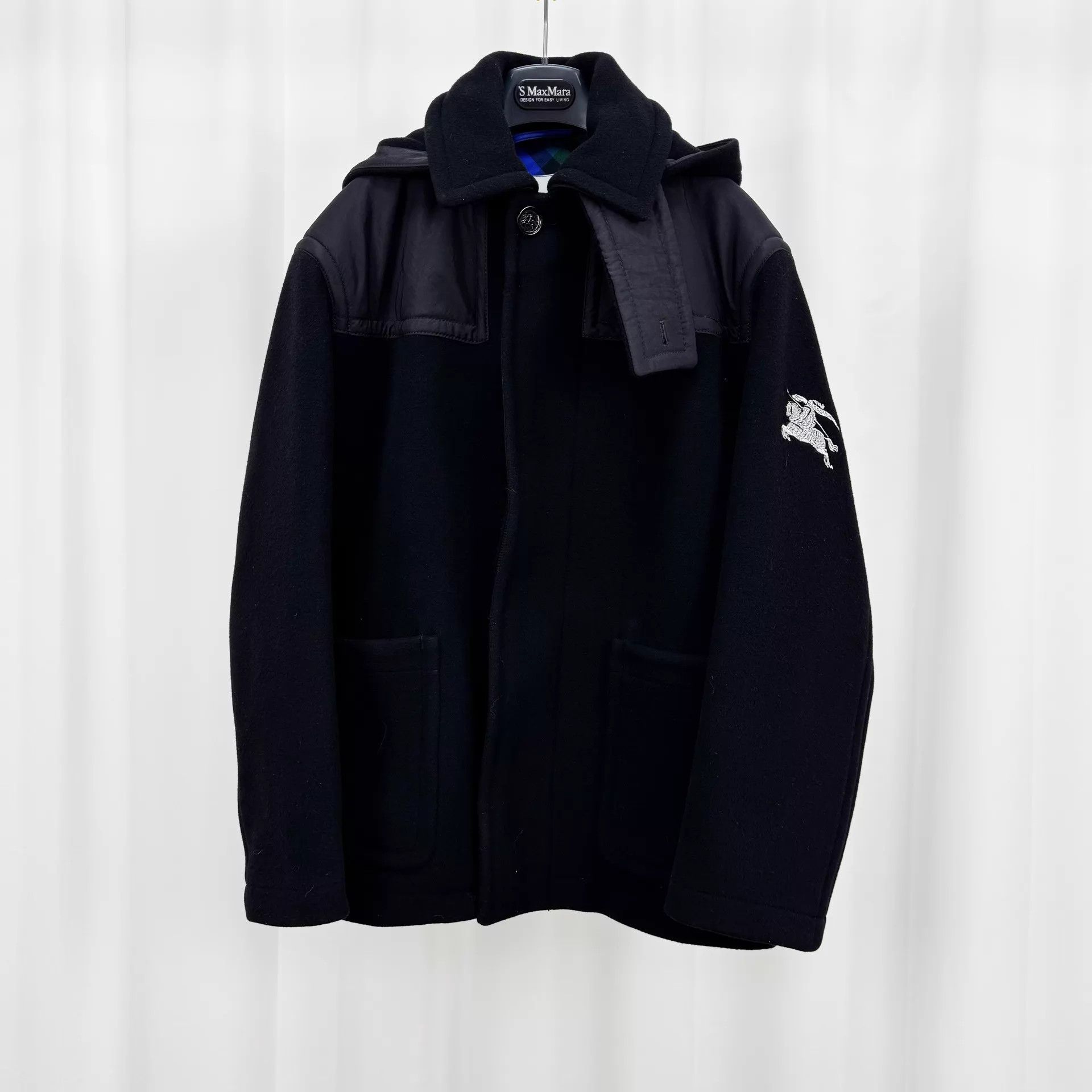 Burberry Burberry 25ss Embroidered Horseferry Wool Coat XS New Size US XS / EU 42 / 0 - 1 Thumbnail