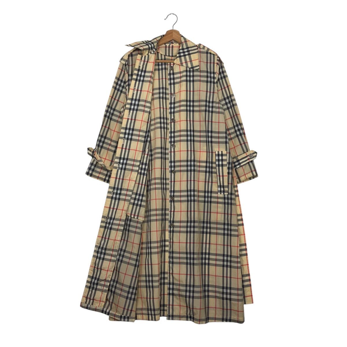 Japanese Brand 📌Vintage Long Jacket Tartan Design Nova Check Double Breast Size US M / EU 48-50 / 2 - 13 Thumbnail