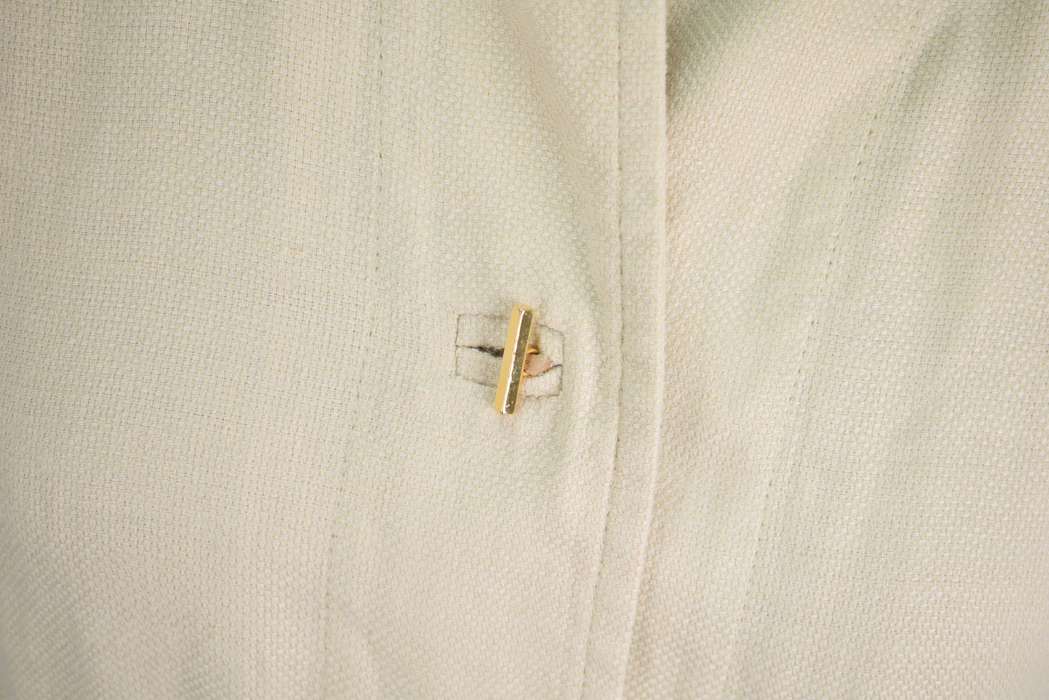 Loro Piana Loro Piana Old Money Summer Linen Gold Buttons Jacket Size S / US 4 / IT 40 - 6 Thumbnail