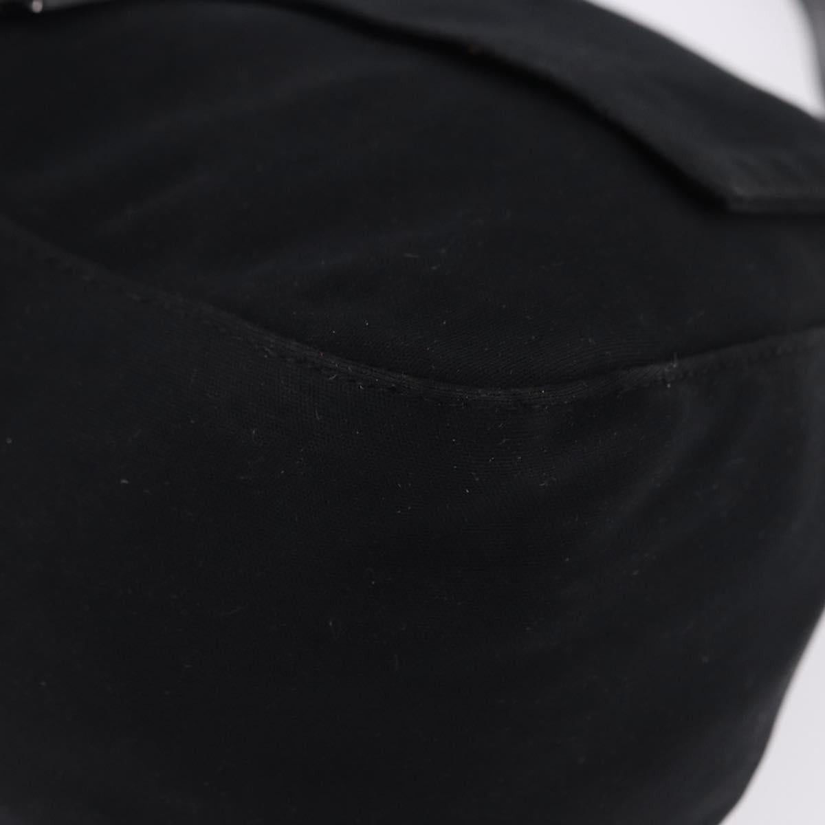 Fendi FENDI Mamma Baguette Shoulder Bag Cotton jersey Black Silver Size ONE SIZE - 14 Thumbnail