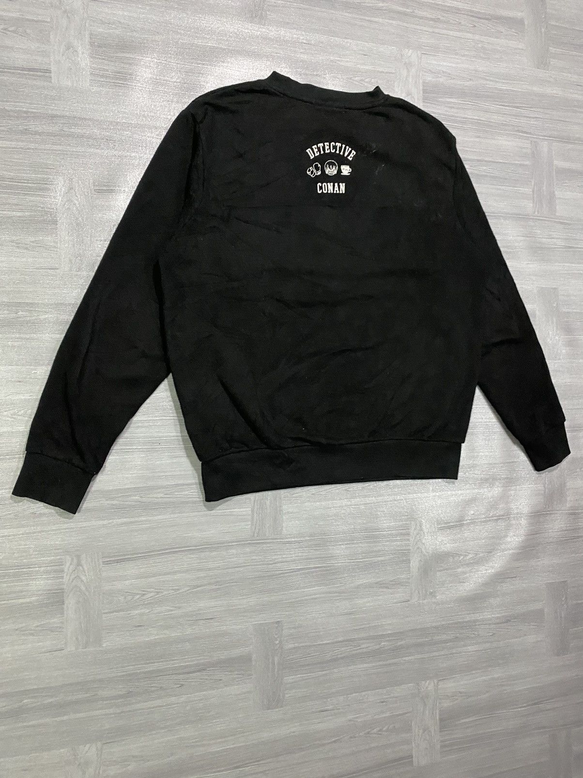 Anime Vintage 90s Detecvite Conan Black Sweatshirt Size US L / EU 52-54 / 3 - 13 Thumbnail