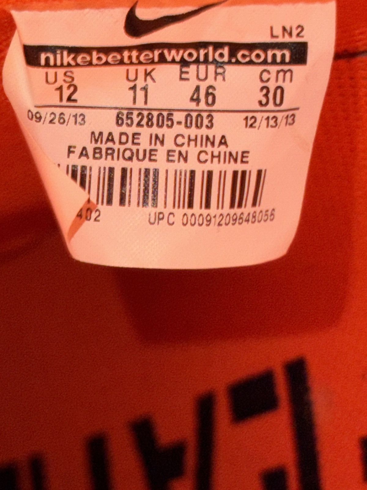 Nike × Undefeated Nike X Undefeated Air Force 1’s Size US 12 / EU 45 - 8 Thumbnail