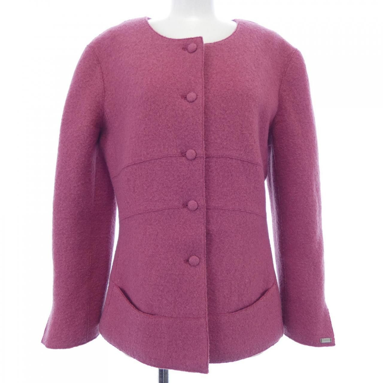 Chanel Chanel Chanel Collarless Jacket Cotton Outerwear P14213V08014 99A DUTY FREE for USA Size ONE SIZE - 1 Thumbnail