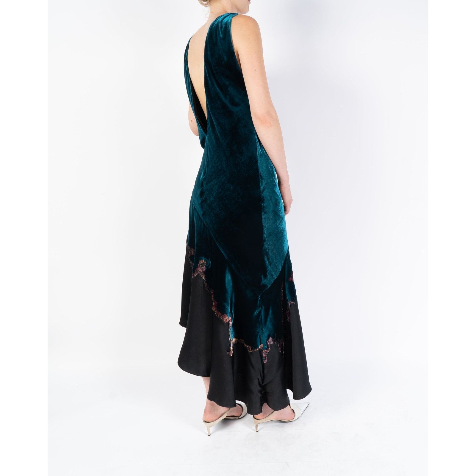 Haider Ackermann FW17 Burnt Detail Velvet Dress Size S / US 4 / IT 40 - 6 Thumbnail