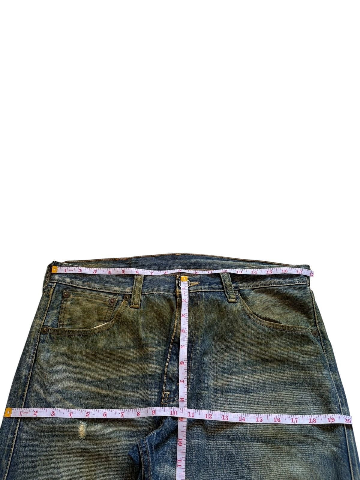 Levi's Vintage 90s Levis 503 Selvedge Rusty Mud Wash Loose Jeans Size US 36 / EU 52 - 11 Thumbnail