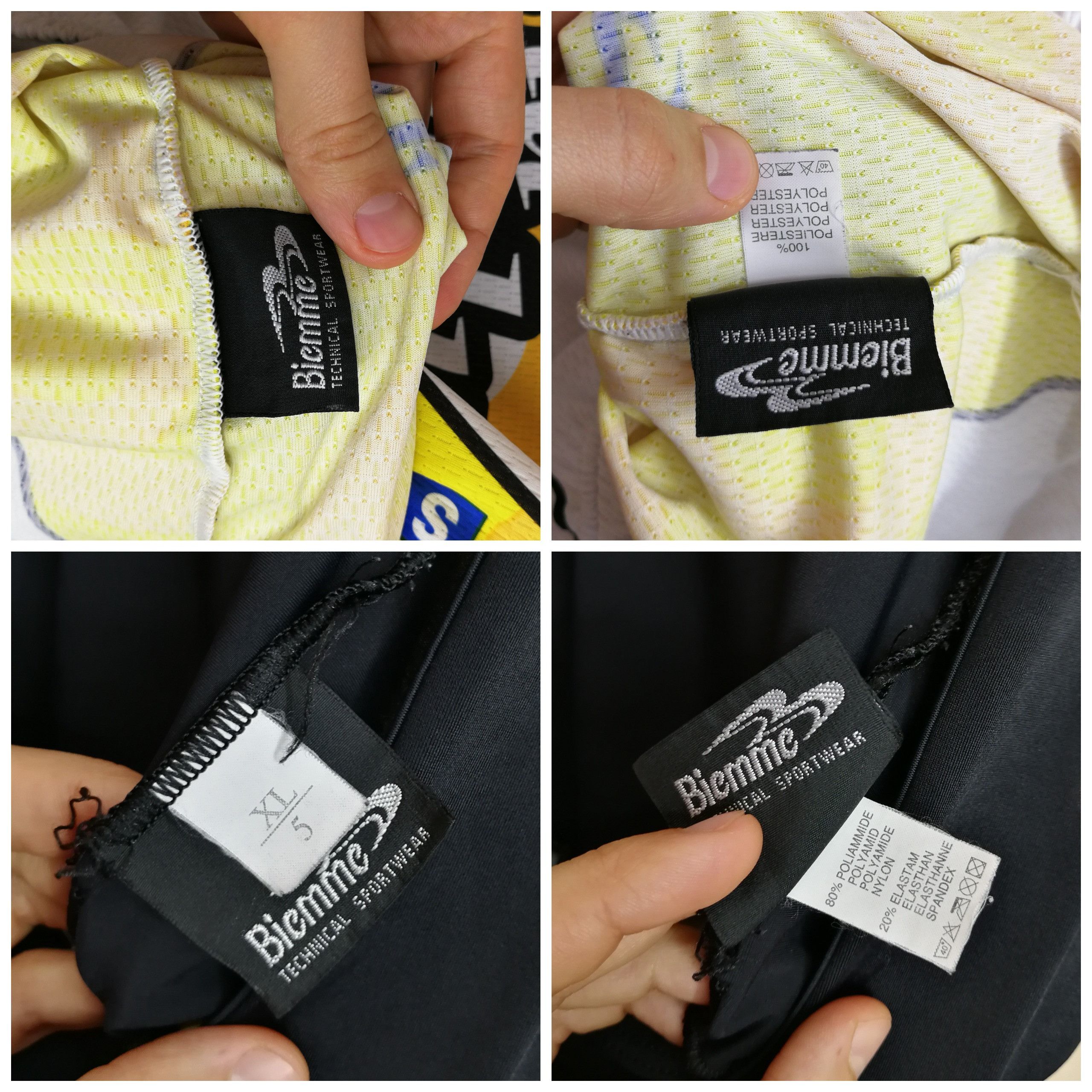 Other Vintage Biemme Cycling Jersey & Bib Shorts Henniez La Fondue Size US XL / EU 56 / 4 - 20 Thumbnail
