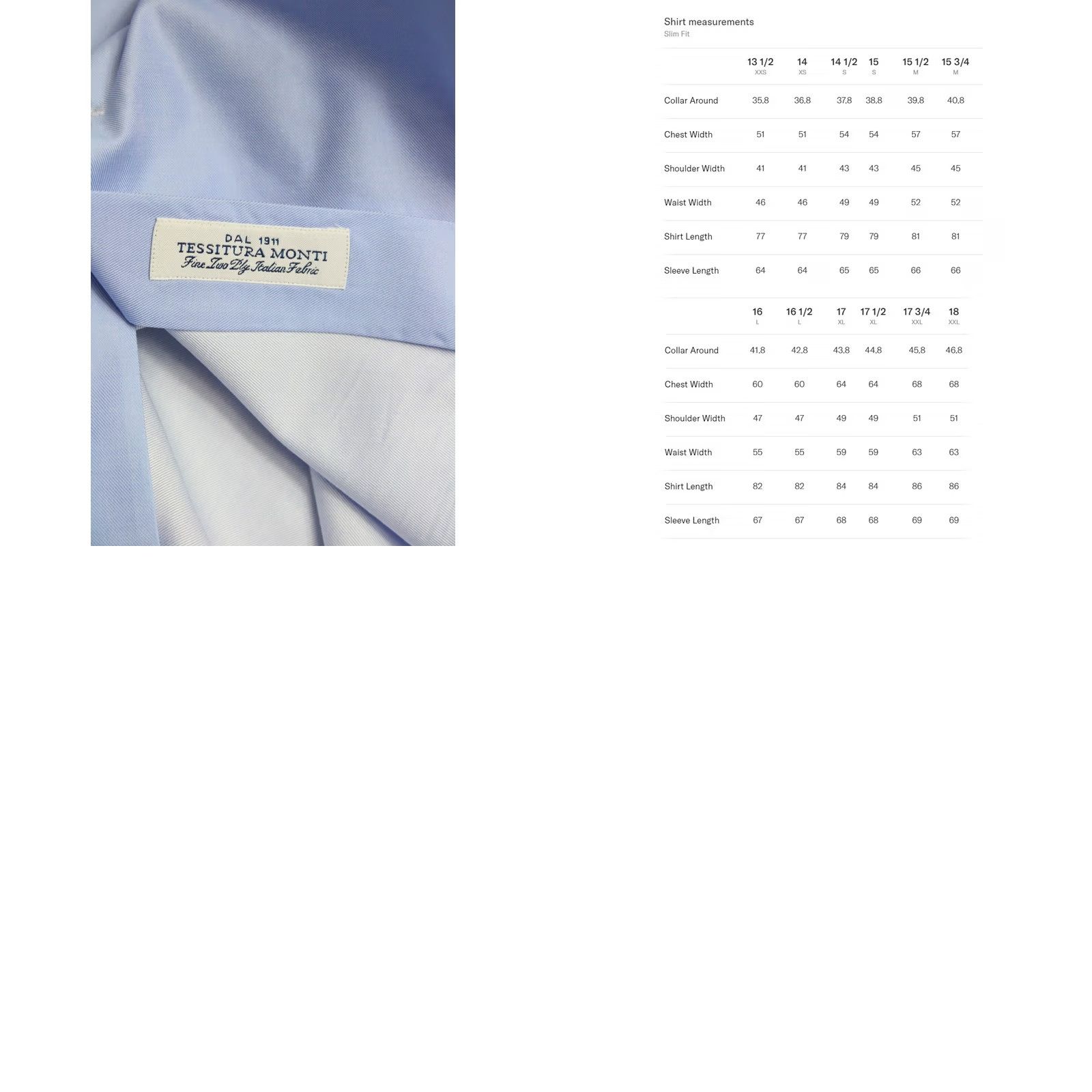 Suitsupply SUITSUPPLY Regular Fit Formal Shirt Men's Blue Spread Collar 37 / 14 1/2 Size 36R - 8 Thumbnail