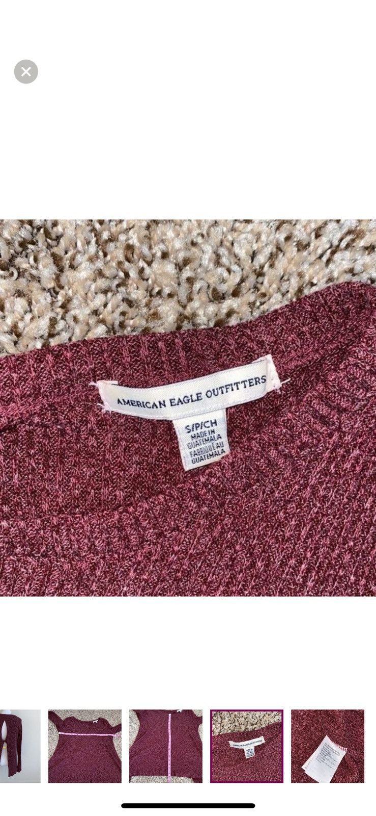 American Eagle Outfitters American eagle outfitters small open back knit top Size S / US 4 / IT 40 - 6 Thumbnail
