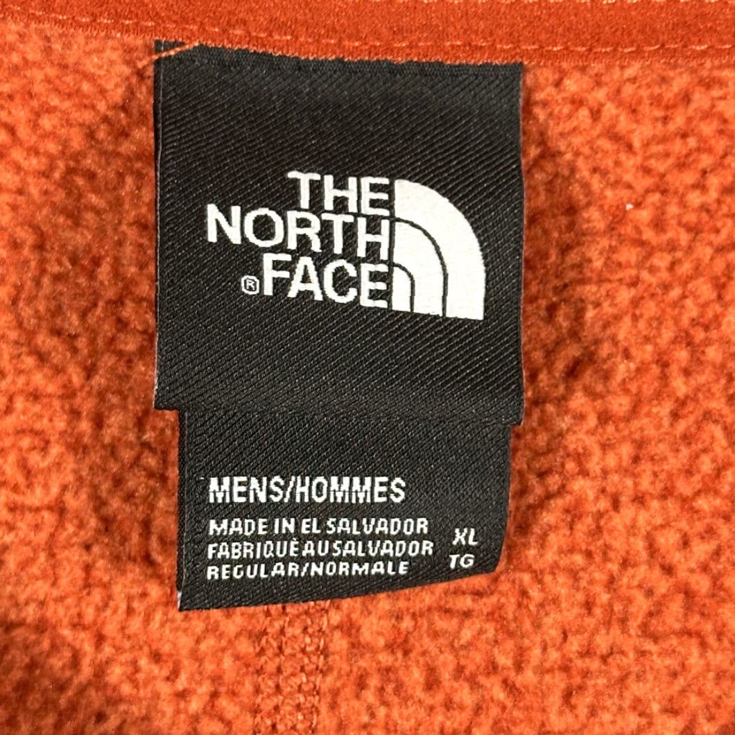 The North Face The North Face Pullover Shirt XL Orange Textured Fleece 1/4 Zip Long Sleeve Logo Adult Mens Size US XL / EU 56 / 4 - 5 Thumbnail