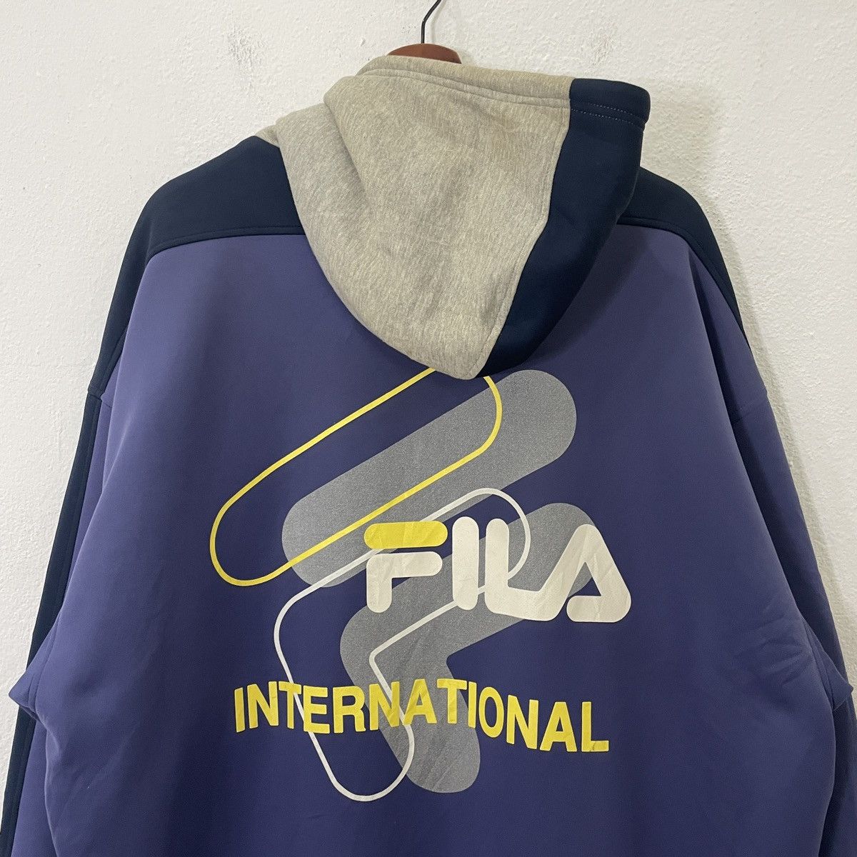 Fila Vintage Fila Big Logo Long Jacket Size US XXL / EU 58 / 5 - 10 Thumbnail